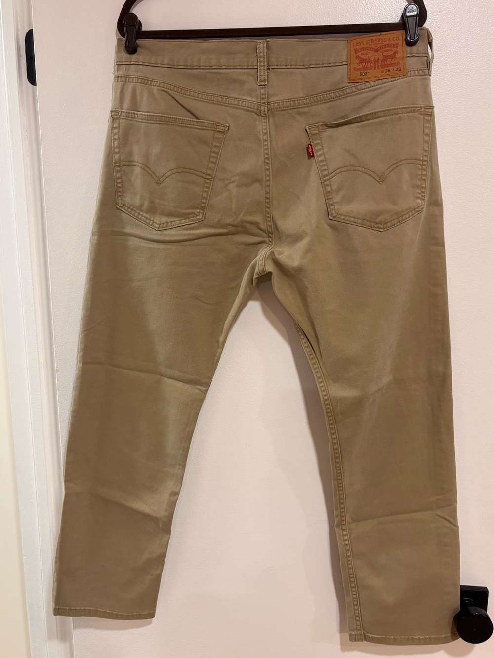 Levi's 502 Men's Khaki Straight chino Jeans 36x29